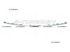 Молдинг переднего бампера, хром