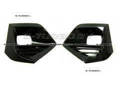 Решетки в бампер (левая+правая) с отв. под противотуманку, глянцевые