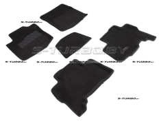 Коврики 3D модельные ворсовые в салон, черные