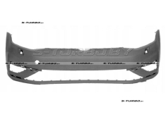 Бампер передний (грунтованный) с отв. под омыватели, без отв. под парктроники