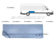Крыло заднее (правое) над колесом, передняя часть, длинная / maxi длинная база, до первой складки, заводской штамп