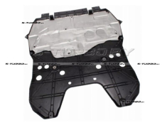 Защита двигателя (пластик) бензин / дизель, длинная, с отверстиями, с алюминиевой крышкой
