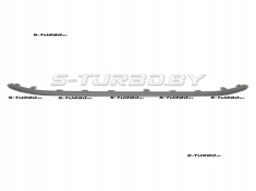 Молдинг переднего бампера, серебряный