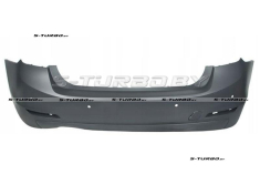 Бампер задний (грунтованный) с отв. под парктроники, для версии с двойным выхлопом