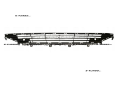 Решетка в бампер (центральная) с отв. под парктроники, 2015-2019