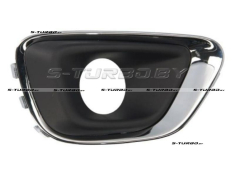 Решетка в бампер (правая) с отв. под противотуманку, с хромом