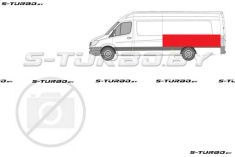 Крыло заднее (левое) над колесом, maxi длинная база, до стекла, заводской штамп