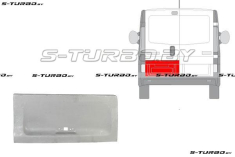 Дверь задняя (левая) распашная, наружная часть, 45 см, заводской штамп