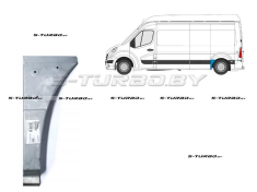 Крыло заднее (левое) передняя часть (до колеса) короткая / длинная / maxi длинная база, 48 см высота, заводской штамп
