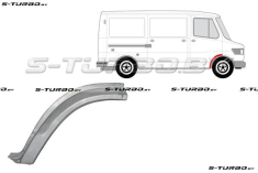 Арка передняя, задняя часть, под дверь (правая) заводской штамп
