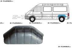 Колесная ниша задняя (левая=правая) внутри кузова, короткая / длинная база, заводской штамп