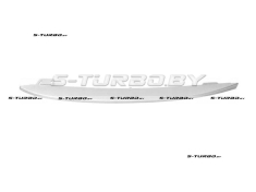 Накладка решетки бампера (левая) серебряная