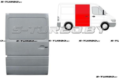 Дверь боковая сдвижная (правая) наружная часть, до крыши (без выреза под стекло) заводской штамп