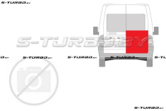 Дверь задняя (правая) распашная, наружная часть, до стекла, заводской штамп