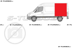 Крыло заднее (левое) над колесом, средняя база, до крыши, заводской штамп