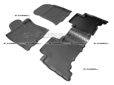 Коврики модельные полиуретановые в салон (высокий борт), 5 мест