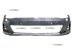 Бампер передний (грунтованный) с отв. под омыватели, с отв. под парктроники, для версии GTI