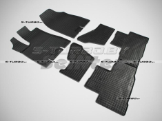 Коврики модельные резиновые сетка (низкий борт) в салон
