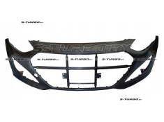 Бампер передний (черный) без отв. под омыватели, без отв. под парктроники