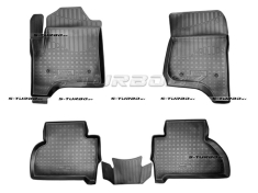 Коврики модельные полиуретановые в салон (высокий борт), 5 мест