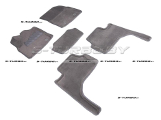 Коврики 3D модельные ворсовые в салон, серые