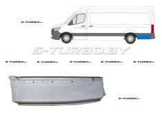 Крыло заднее (левое) задняя часть (после колеса) длинная база, заводской штамп