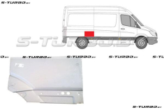 Крыло заднее (правое) над колесом, передняя часть, средняя база, до первой складки,  заводской штамп