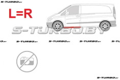 Порог (левый=правый) под переднюю дверь, ремкомплект, полный профиль