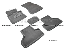 Коврики 3D модельные ворсовые в салон, серые