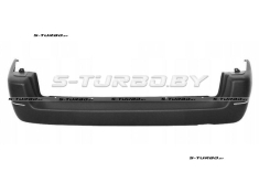 Бампер задний (черный) с хром. накладкой