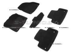 Коврики 3D модельные ворсовые в салон, черные