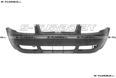 Бампер передний (черный) с молдингом и спойлером