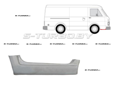 Порог (правый) под переднюю дверь, заводской штамп