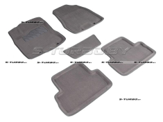 Коврики 3D модельные ворсовые в салон, серые