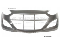 Бампер передний (грунтованный) без отв. под омыватели, без отв. под парктроники