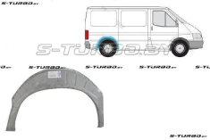 Арка задняя (правая) внутренняя часть, короткая база, заводской штамп