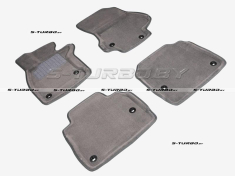 Коврики 3D модельные ворсовые в салон, серые (ls500) 4wd
