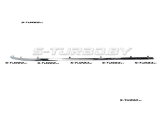 Молдинг заднего бампера (левый) хром, верхняя часть