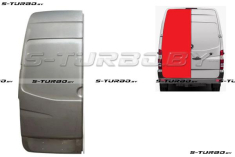 Дверь задняя (левая) распашная, наружная часть, до крыши (без выреза под стекло) высокая база, заводской штамп