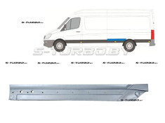 Крыло заднее (левое) над колесом, передняя часть, длинная / maxi длинная база, 15 см, заводской штамп
