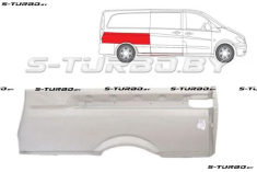 Крыло заднее (правое) над колесом (версия с сдвижной дверью) maxi длинная база, до стекла, заводской штамп