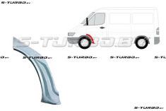 Арка передняя, задняя часть, под дверь (левая) внутренняя, заводской штамп