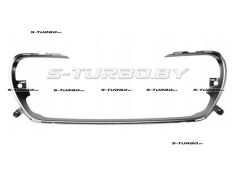 Накладка решетки бампера, хром, цельная