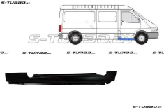 Порог (правый) под переднюю дверь, заводской штамп