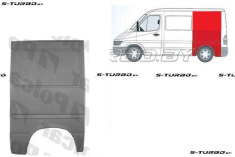 Крыло заднее (левое) короткая база, до крыши, заводской штамп