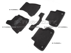 Коврики 3D модельные ворсовые в салон, черные