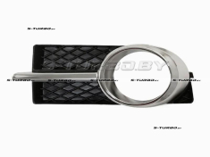 Решетка в бампер (левая) с отв. под противотуманку, с хром. накладкой