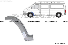 Арка передняя, задняя часть, под дверь (левая) заводской штамп