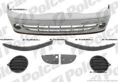Бампер передний (грунтованный) + молдинги + заглушки противотуманок (съемные)