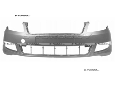 Бампер передний (серый) без отв. под омыватели